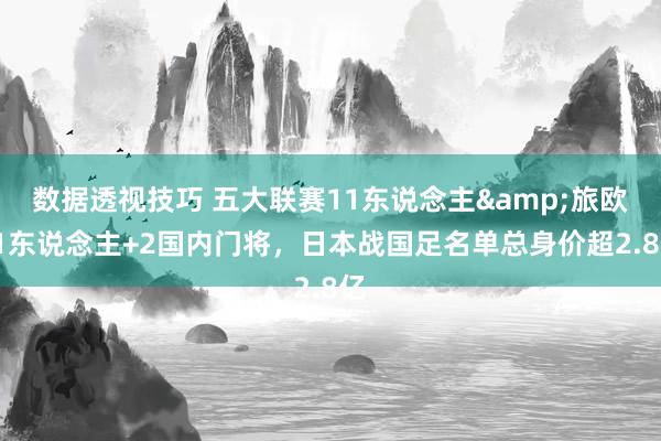 数据透视技巧 五大联赛11东说念主&旅欧21东说念主+2国内门将，日本战国足名单总身价超2.8亿