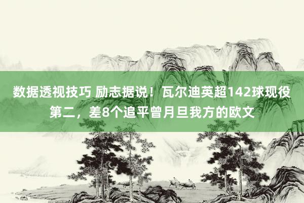 数据透视技巧 励志据说！瓦尔迪英超142球现役第二，差8个追平曾月旦我方的欧文